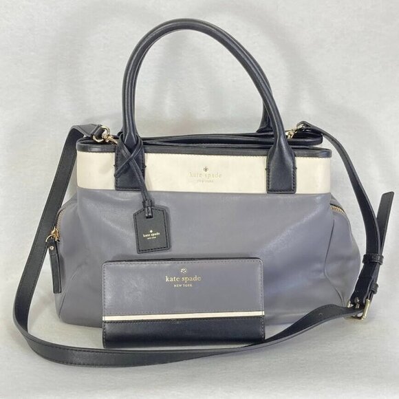 Kate Spade Branton Square Mills Purse And Matching Branton Square Stacy Wallet - Picture 1 of 12